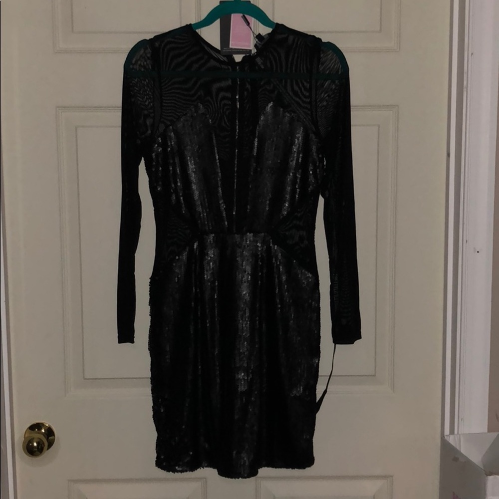 Black Sequin Dress
